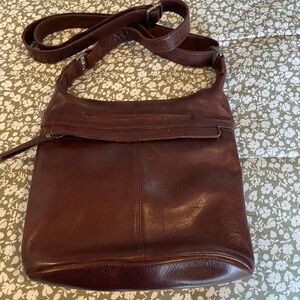 Everyday Leather Crossbody Bag in Dark Brown